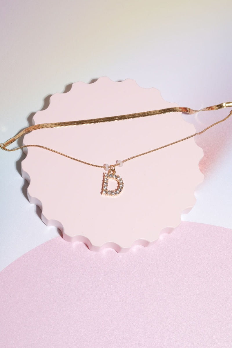 Diamond Charm Initial Bracelet Jewelry Mure + Grand D 