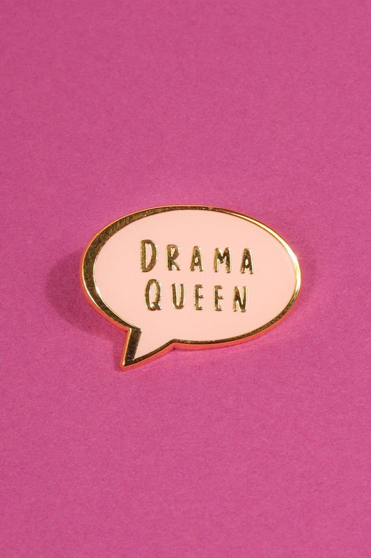 Drama Queen Enamel Pin Enamel Pin Patches & Pins 