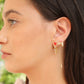 Enamel Heart Chain Drop Sterling Silver Earrings Earrings Mure + Grand 