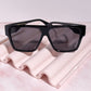 Fete Square Frame Sunglasses Sunglasses Mulberry & Grand Black 