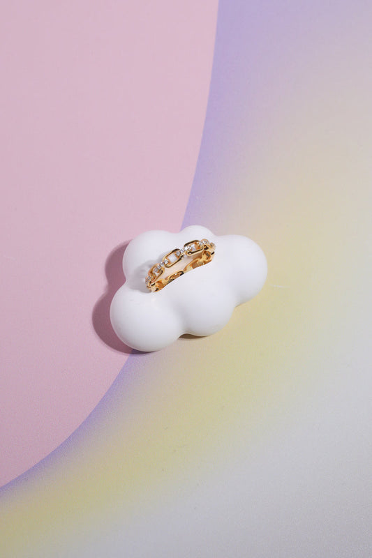 Finn Chain Link Sterling Silver Ring Rings Mure+Grand 