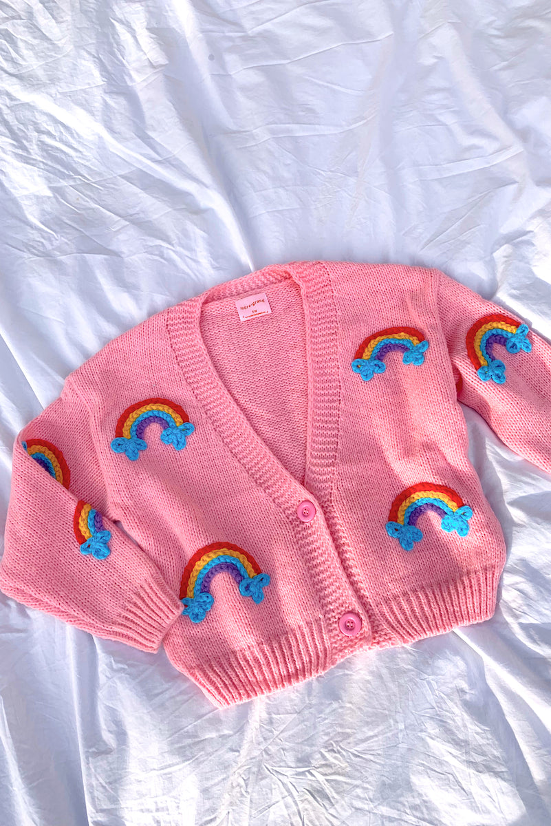 Aesthetic on sale rainbow sweater