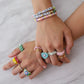 Garden Gate Painted Crystal Stacking Ring Rings mure + grand 