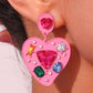 Genevieve Heart Dangle Earrings Earrings mure + grand 