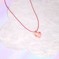 Glass + Enamel Bauble Heart Balloon Necklace Necklaces mure + grand 