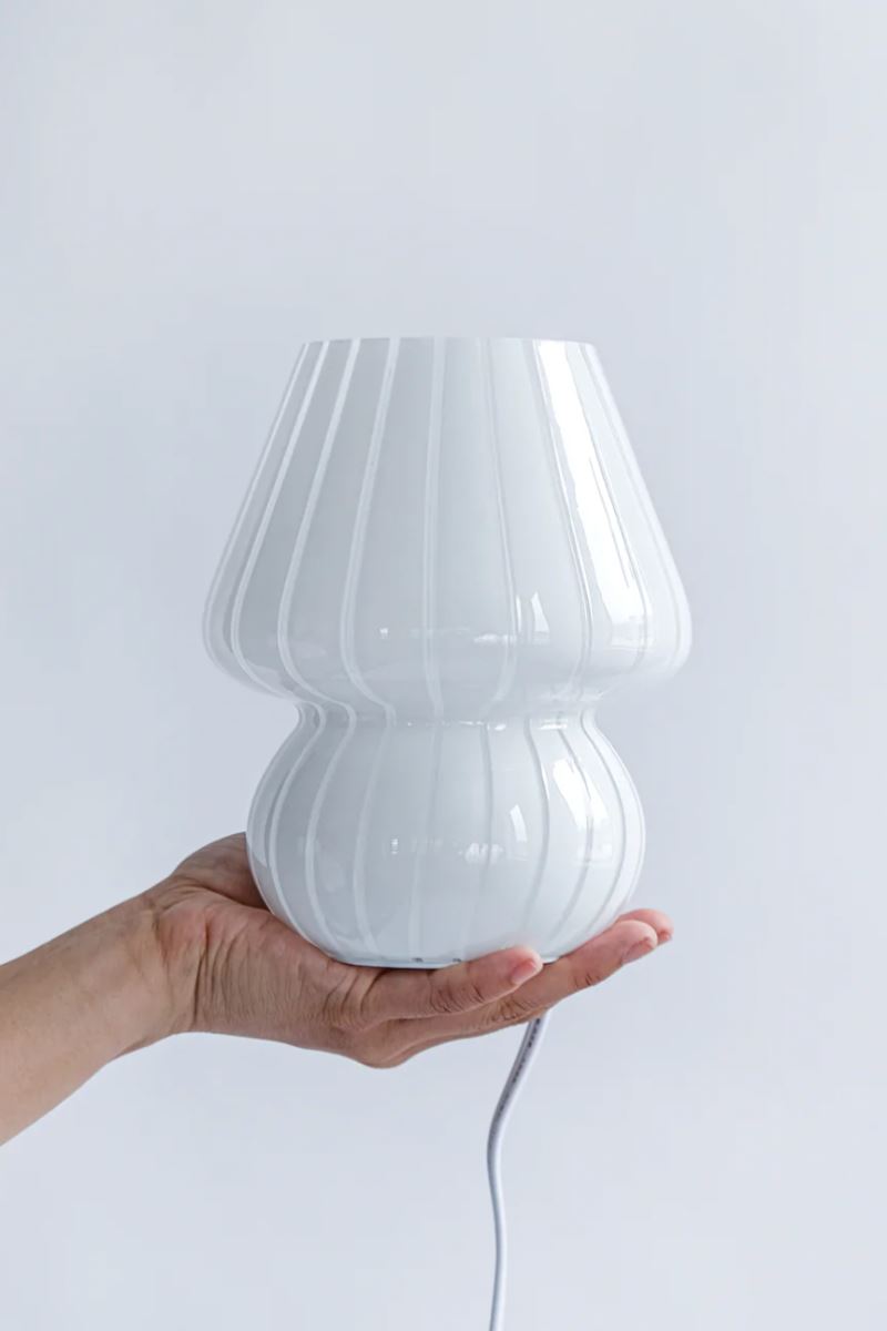 Glass Mushroom Mini Table Lamp Humber 