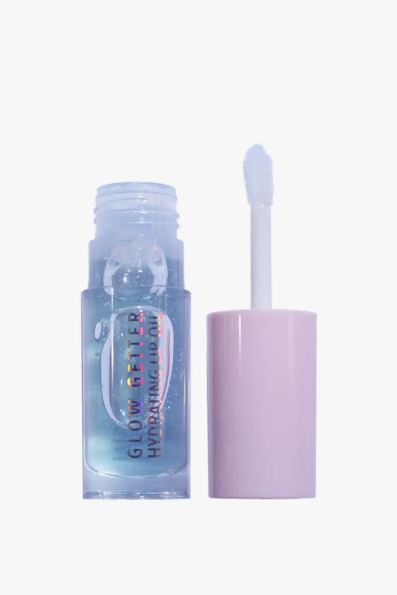 Glow Getter Hydrating Lip Oil in Sky Blue Beauty Moira Cosmetics 