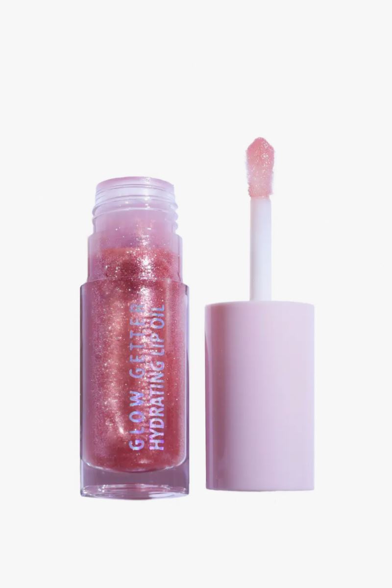 Glow Getter Hydrating Lip Oil in Tickled Pink Beauty Moira Cosmetics 
