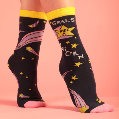 Goals: Ride a Unicorn Socks