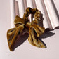 Golden Hour Velvet Bow Scrunchie Set Hair Accessory Mulberry & Grand 