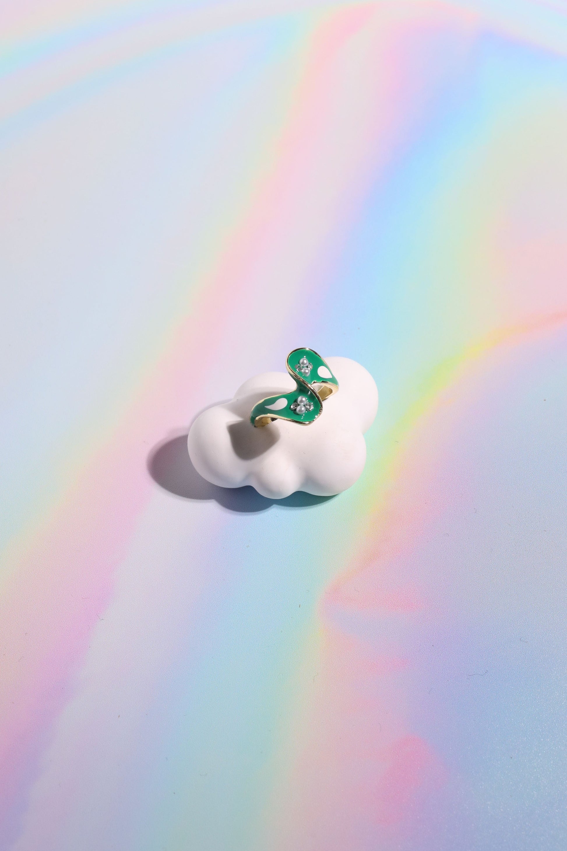 Green Gables Painted Stacking Ring Rings mure + grand 