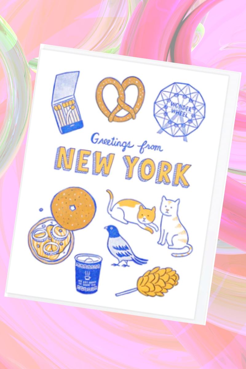 Greetings from New York Greeting Card Greeting & Note Cards Lucky Horse Press 