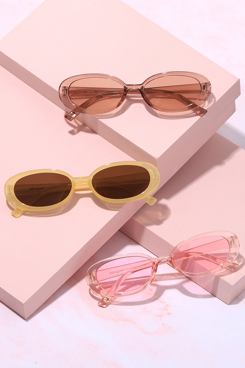 Hamptons Cottage Slim Oval Frame Sunglasses Sunglasses Mure + Grand 