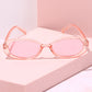 Hamptons Cottage Slim Oval Frame Sunglasses Sunglasses Mure + Grand Blush 