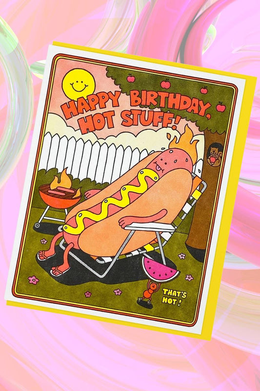 Happy Birthday Hot Stuff Greeting Card Greeting & Note Cards Lucky Horse Press 