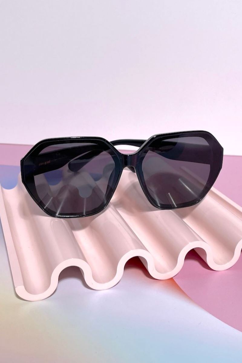 Haven Oversize Framed Sunglasses Sunglasses Mulberry & Grand Black 
