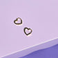Heart Sterling Silver Huggies Earrings Mulberry & Grand Gold 