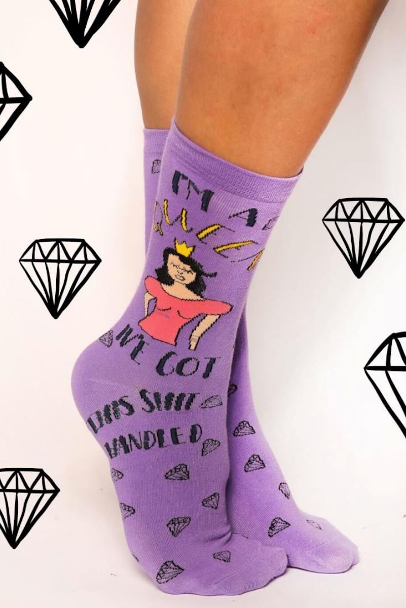 I'm A Queen; I've Got This Sh*t Handled Socks Socks Mulberry & Grand 