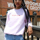 I'm So Lucky Embroidered Sweatshirt sweatshirt mure + grand 