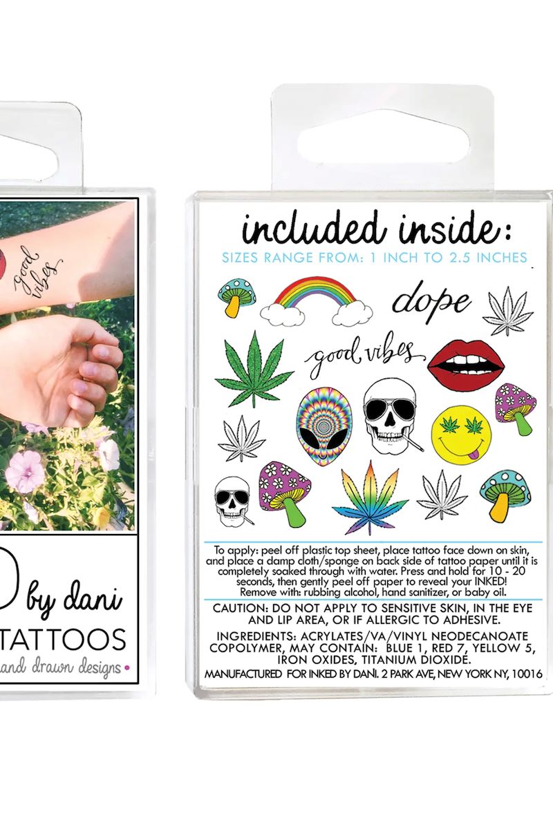 Inked by Dani The Good Vibes Tattoo Pack Temporary Tattoos Inked by Dani 