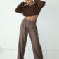 Jora Brown Plaid Trousers Clothing Bailey Rose 