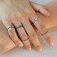 Kelebek Crystal Midi Ring in Silver Rings mure + grand 