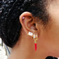 Love Notes Enamel Charm Stud Earrings Earrings mure + grand 