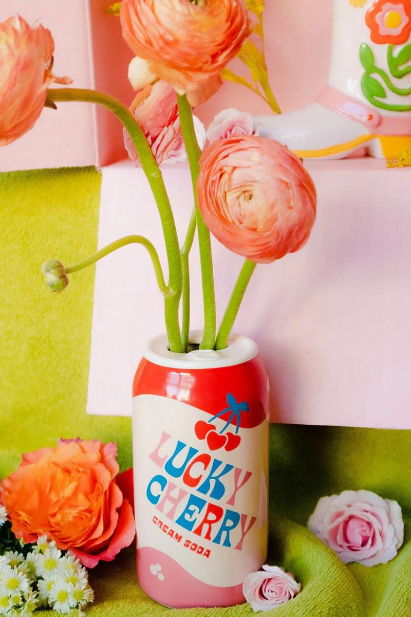 Lucky Cherry Cream Soda Vase Home Decor Ban.do 