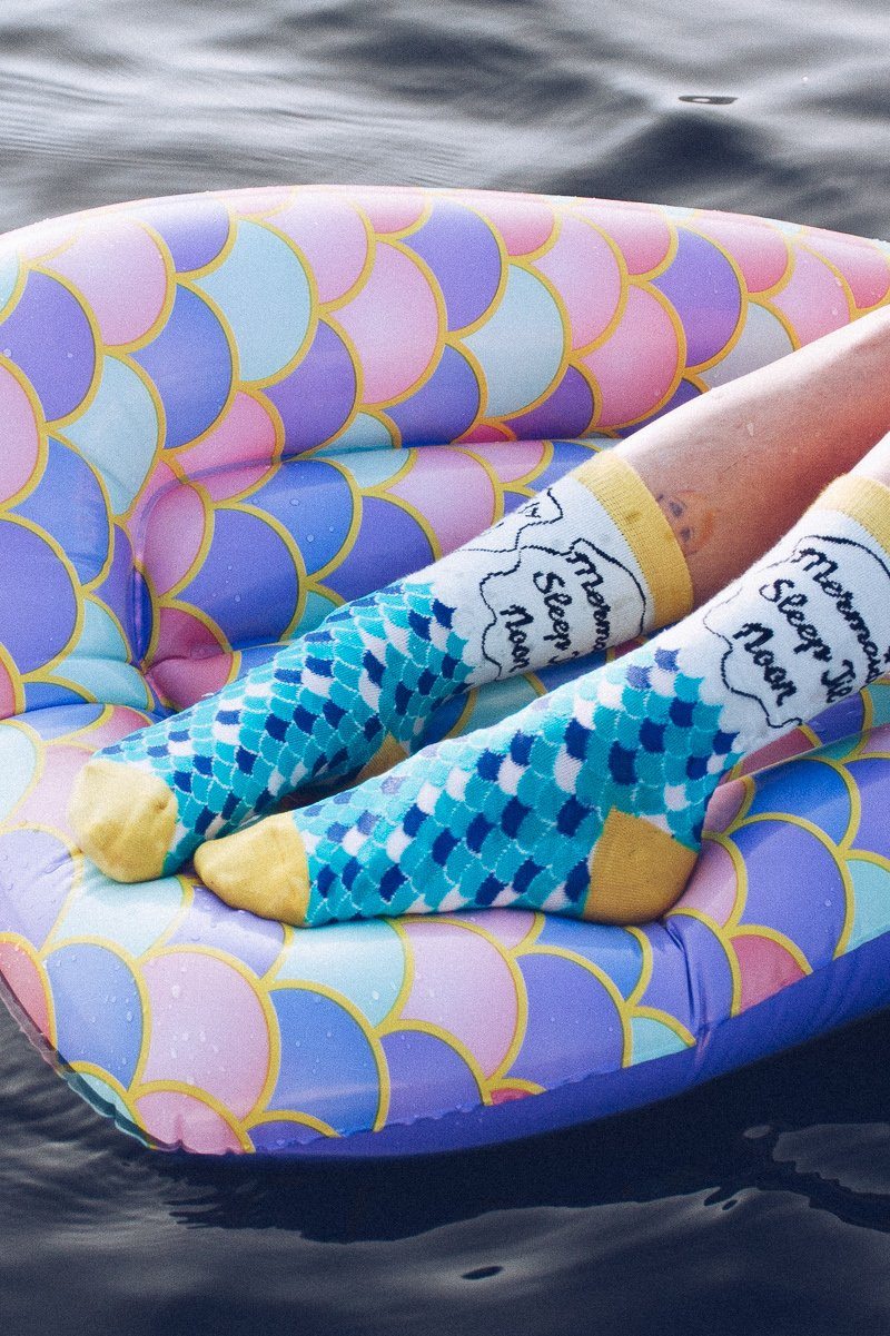 Mermaids Sleep Till Noon Socks Socks Mulberry & Grand 