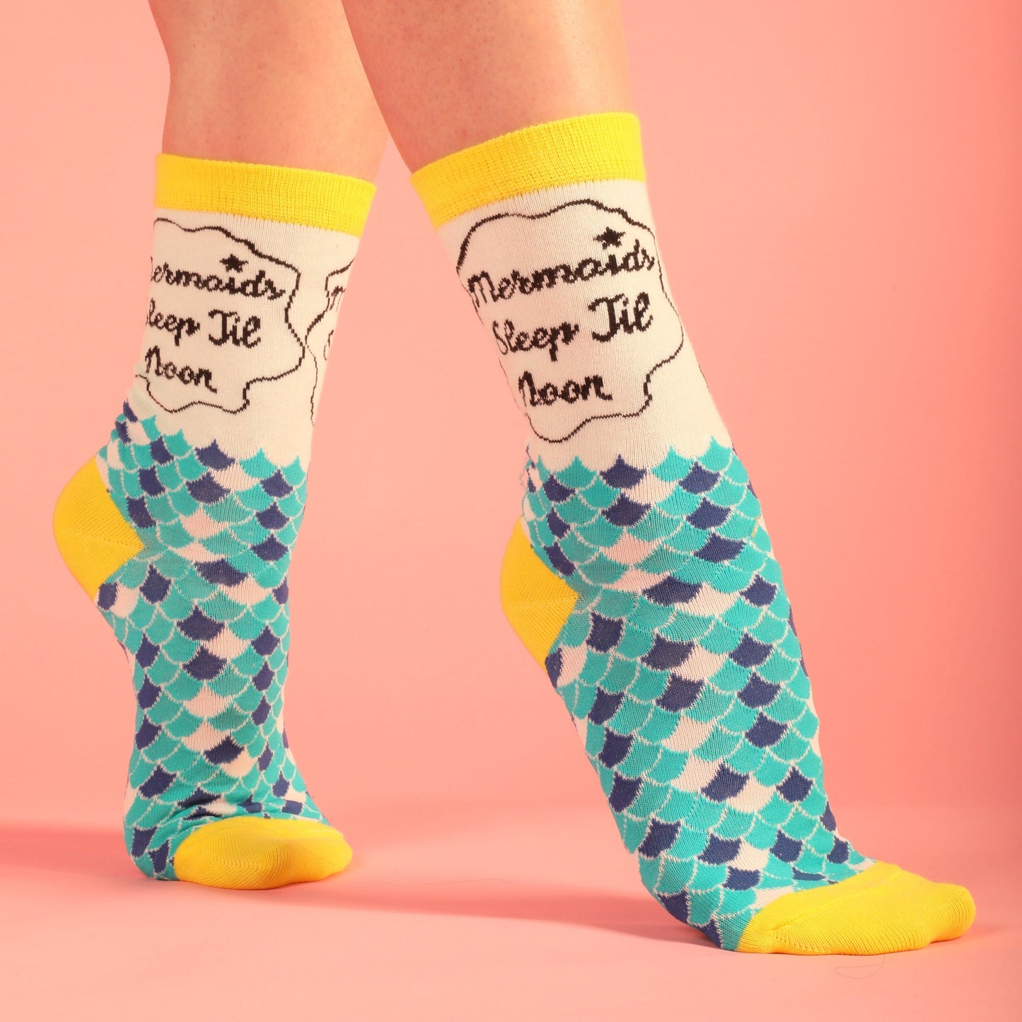 Mermaids Sleep Till Noon Socks