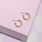 Mini Confetti Hoop Earrings Earrings Mure + Grand Red 