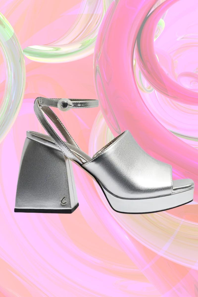 Miranda Metallic Heel Shoes Circus by Sam Eldman 