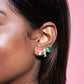 Mushroom Enamel Charm Stud Earrings Earrings Mure + Grand 