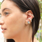 New York Coffee Cup Enamel Charm Stud Earrings Earrings Mure + Grand Gold 