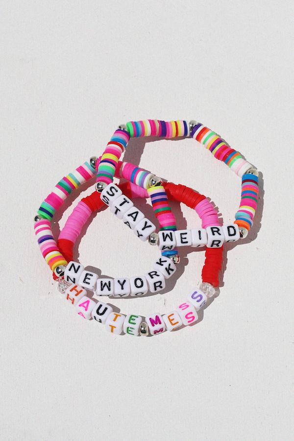 New York Colorful Inspirational Beaded Bracelet