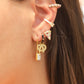 New York Pretzel Enamel Dangle Charm Earrings Mure + Grand 