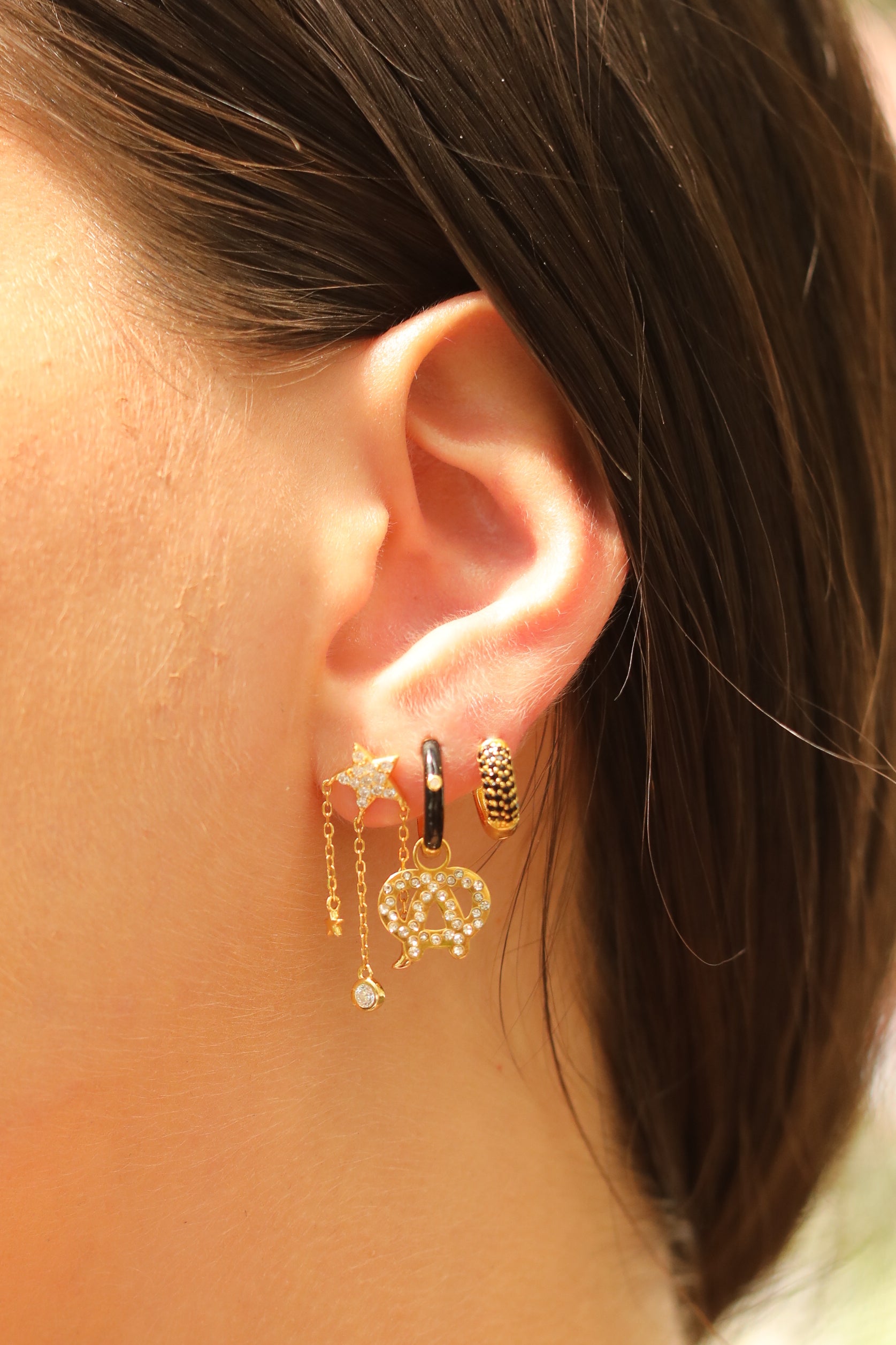 New York Pretzel Enamel Dangle Charm Earrings Mure + Grand 