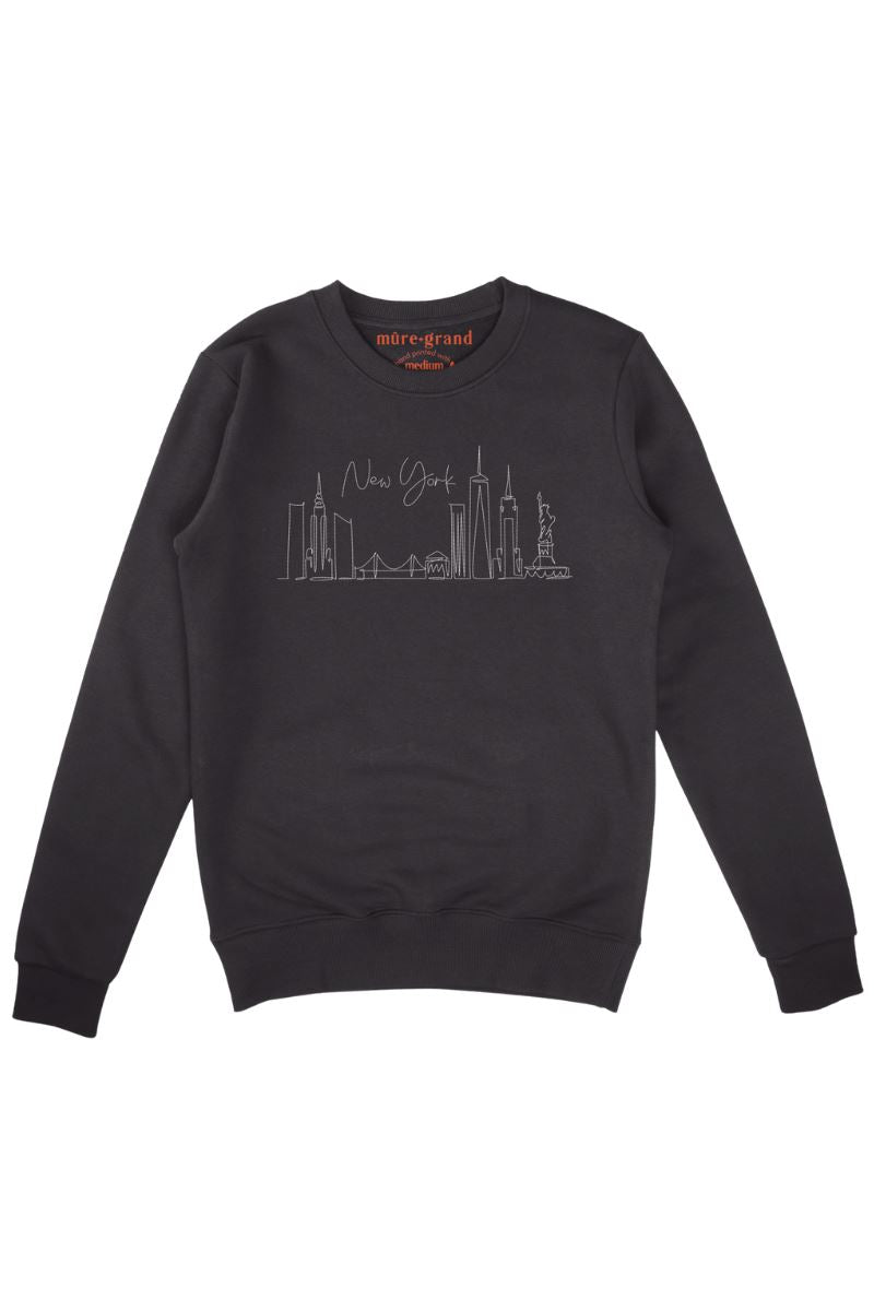 New York Skyline Sweatshirt Mure + Grand Black Small 