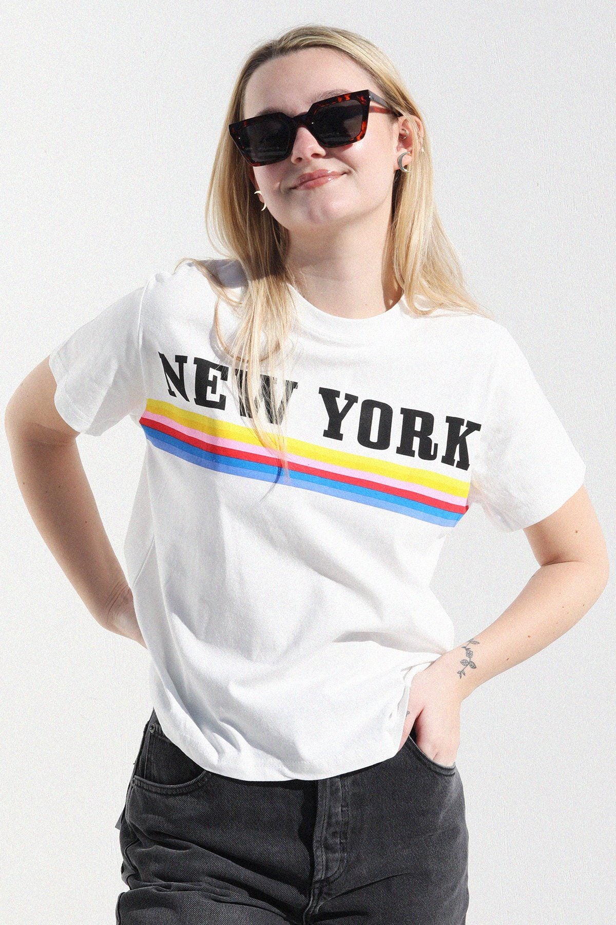 New York Stripe T-Shirt t-shirt Mulberry & Grand 