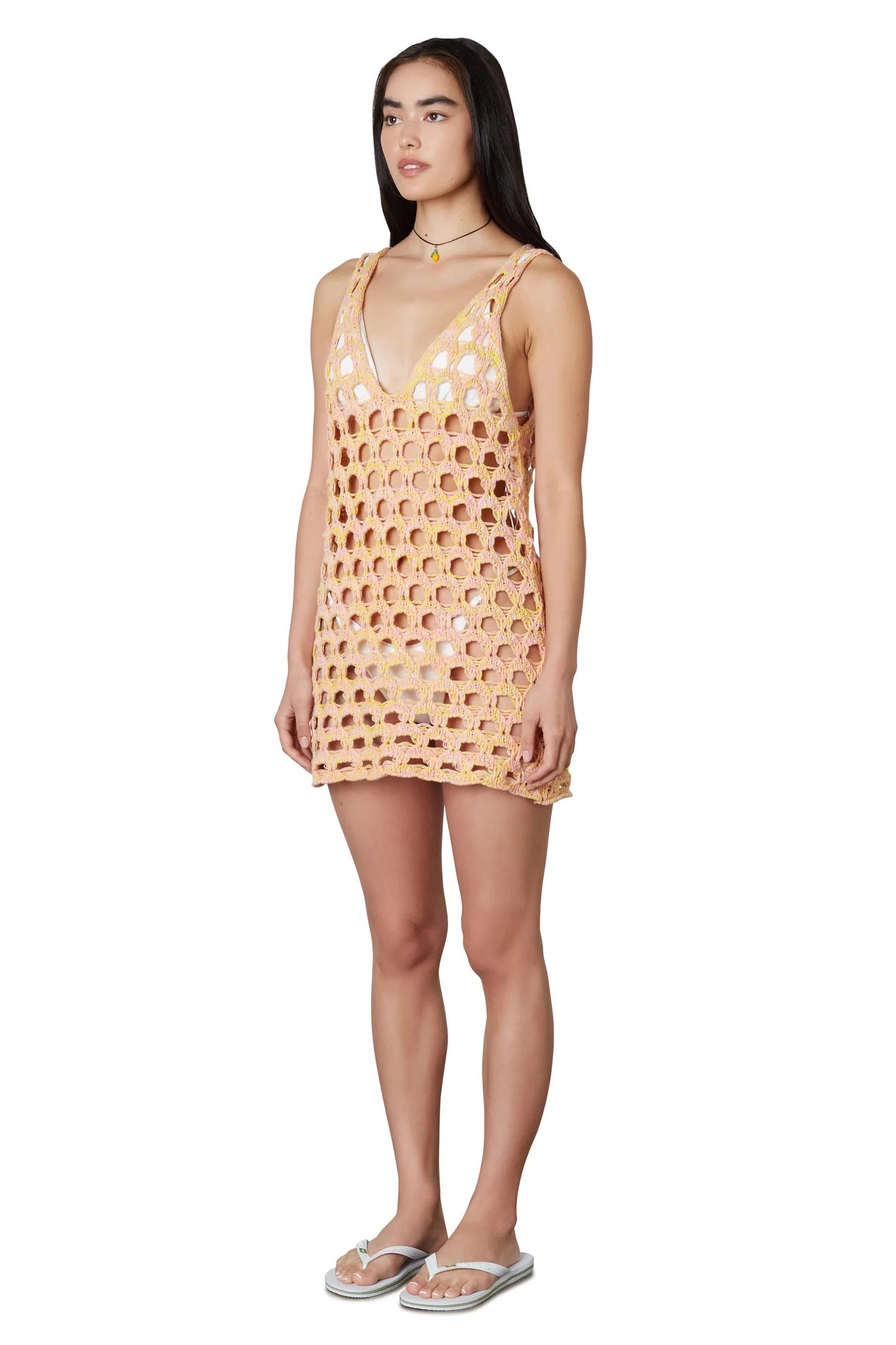 NIA Benito Cover Up Dress in Lemon Clothing NIA 