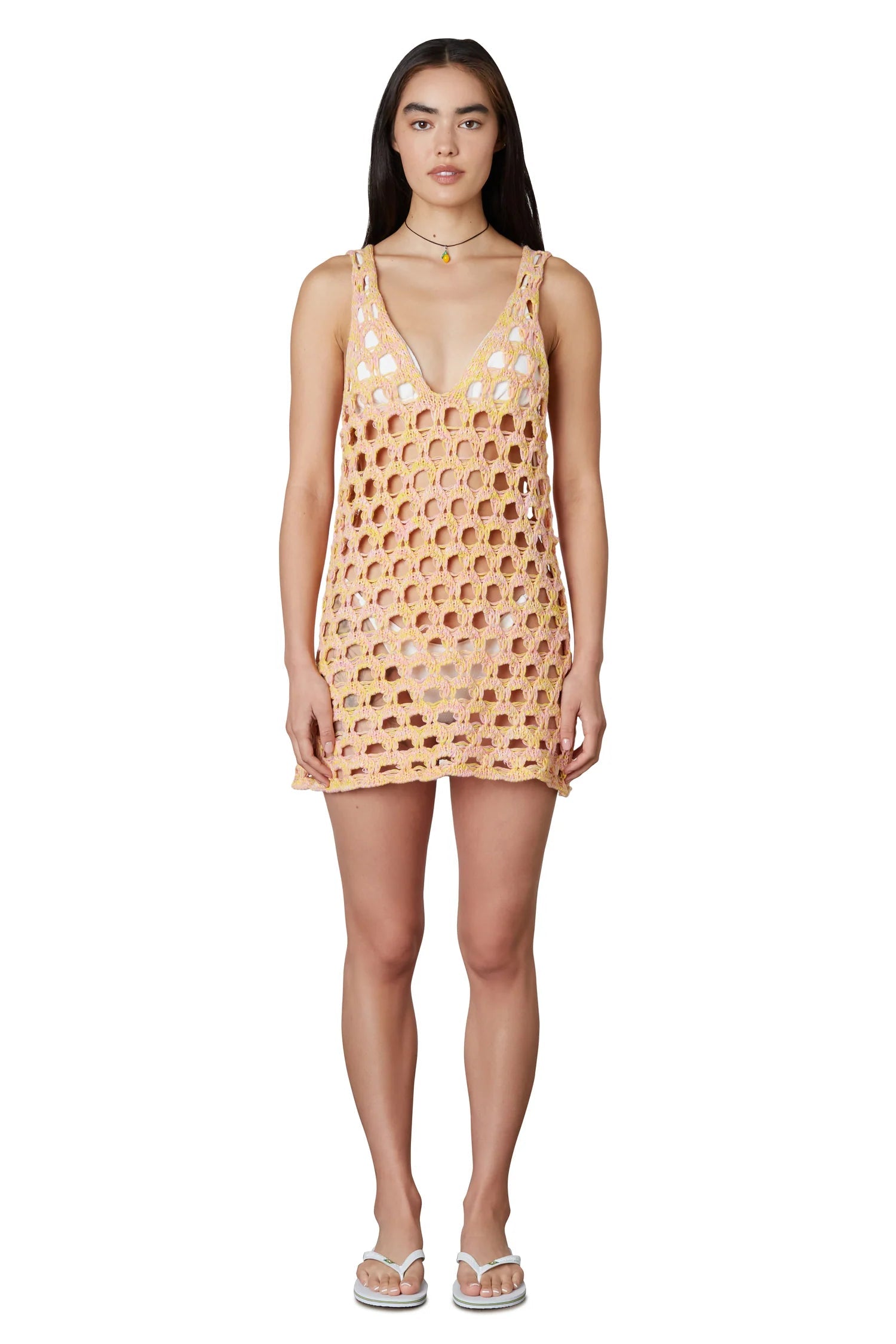 NIA Benito Cover Up Dress in Lemon Clothing NIA 