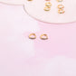 Olivia Crystal Sterling Silver Huggie Earrings Earrings mure + grand Royal 