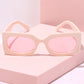 OOO Rectangle Frame Sunglasses Sunglasses Mure + Grand Bone/Pink 