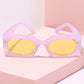 OOO Rectangle Frame Sunglasses Sunglasses Mure + Grand Lavender/Yellow 