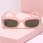 OOO Rectangle Frame Sunglasses Sunglasses Mure + Grand Pink/Green 