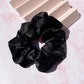 Oversized Satin Scrunchie Hair Accessory Mulberry & Grand Black 
