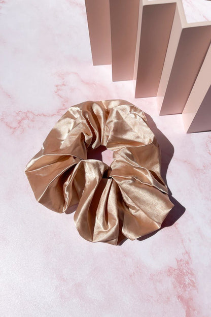 Oversized Satin Scrunchie Hair Accessory Mulberry & Grand Champagne 