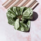 Oversized Satin Scrunchie Hair Accessory Mulberry & Grand Matcha 