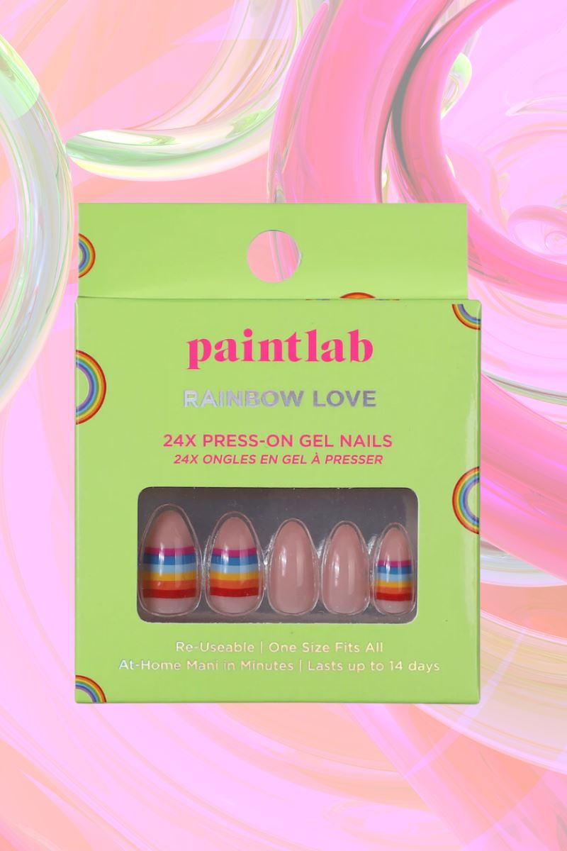 Paintlab Rainbow Love Press on Nails paintlab 
