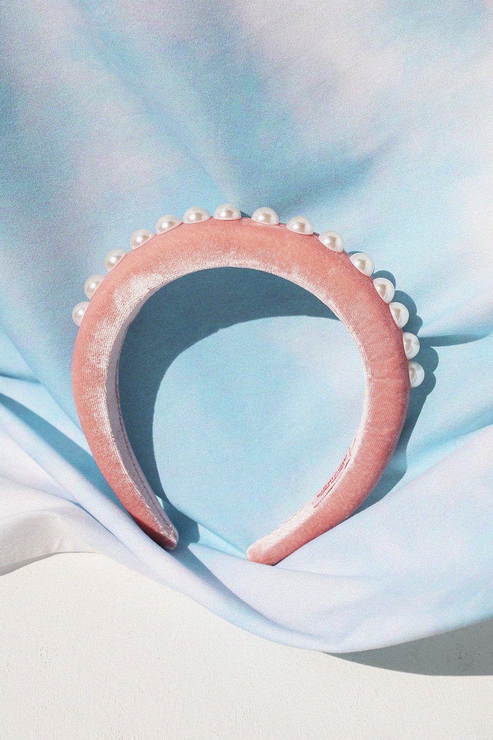 Pearl Crown Velvet Headband